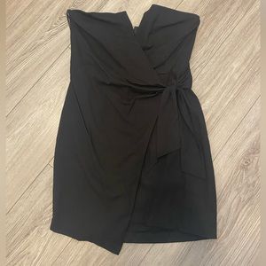 Strapless Black Formal Mini Dress
